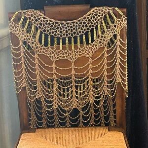Gold Beaded Chair Bolero Happy Mistake